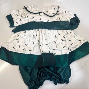 Adora Inc 20” Doll Clothes Outfit Christmas Holly Dress Vintage Style